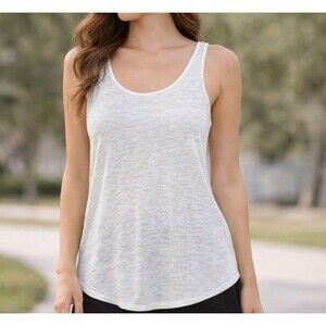 LOFT Lou & Grey 100% Linen Tank Top Womwns Size Small White